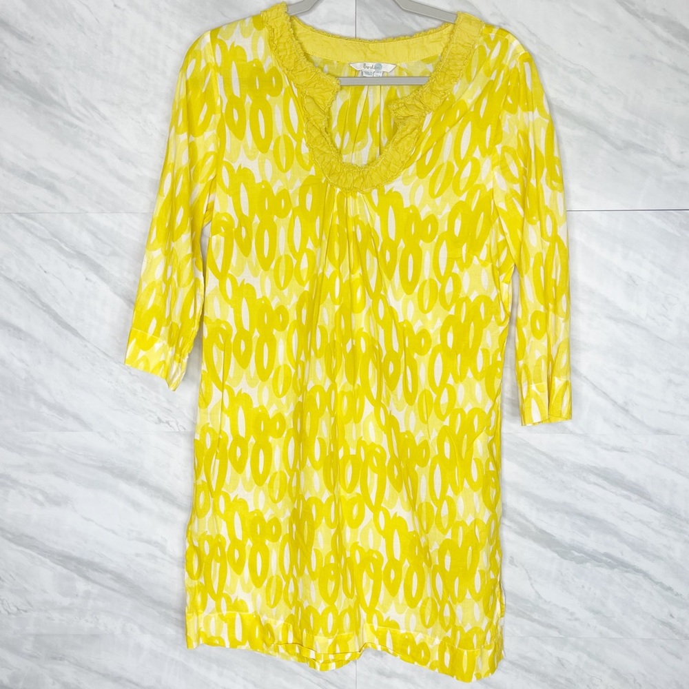 Boden Yellow Horseshoe Slip Tunic Top 8